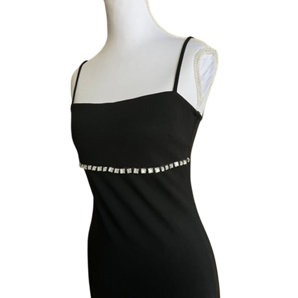 Vintage Morgan De Toi Mini Dress Rhinestone Detail Size S - Picture 5 of 9